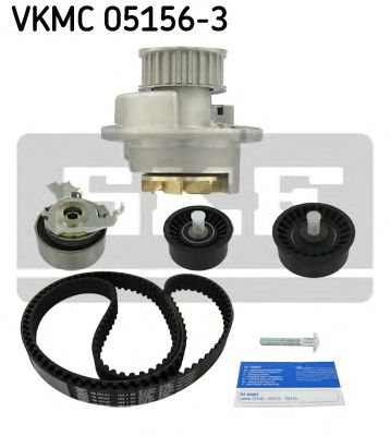 VKMC 05156-3 SKF - Насос охолоджуючої рідини + комплект зубчатого ремня1